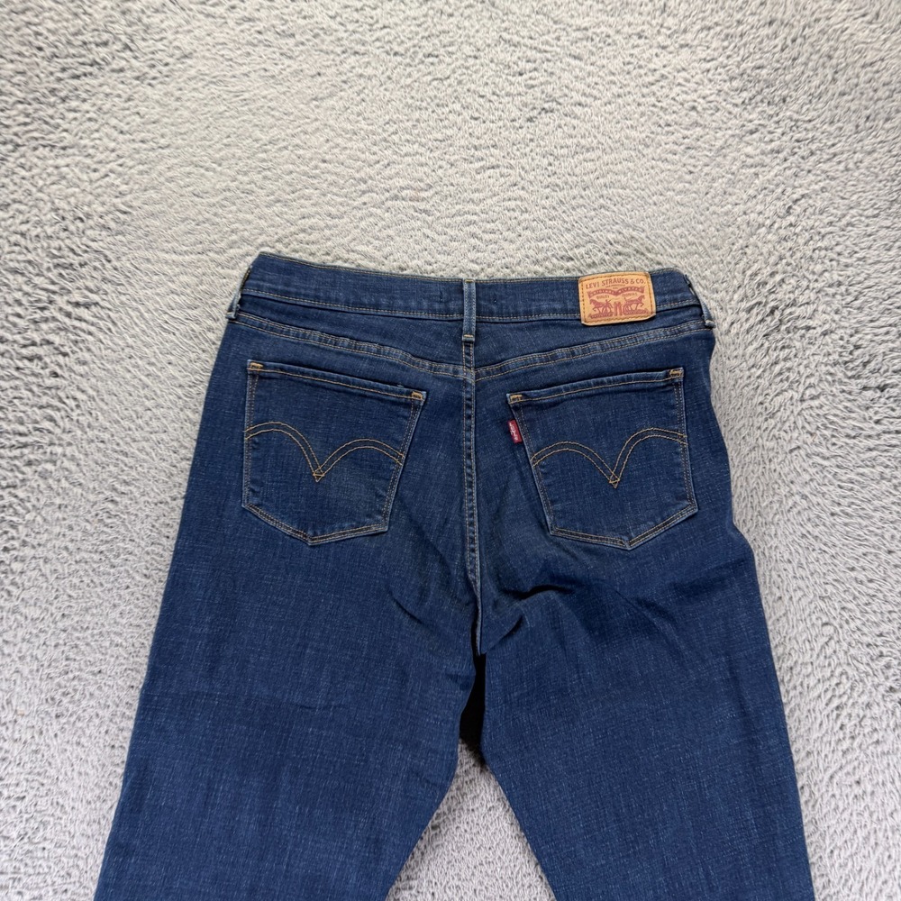 Levi's Jeans Women's 12 Blue Cotton Denim Straight Leg Classic Workwear Stretch - Picture 6 of 12